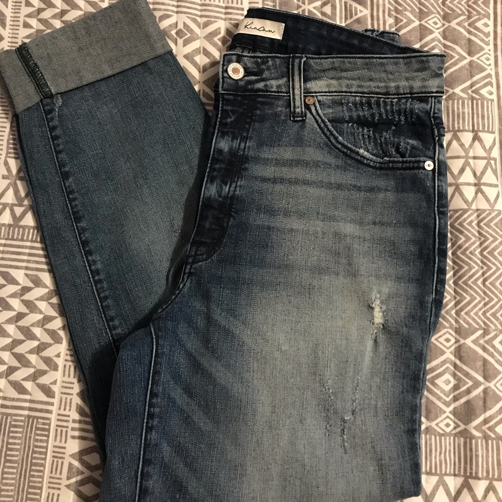 KanCan Boyfriend Distressed Jeans Size 9